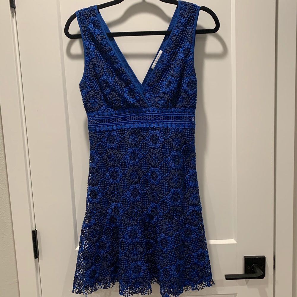 Sandro Lace V-neck Mini Dress